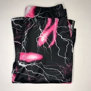 SHEIN Pink Lightning Flare Pants Size S